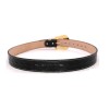 Western Belt Genuine Leather Gold Bull Longhorn Black 1 Crocodile