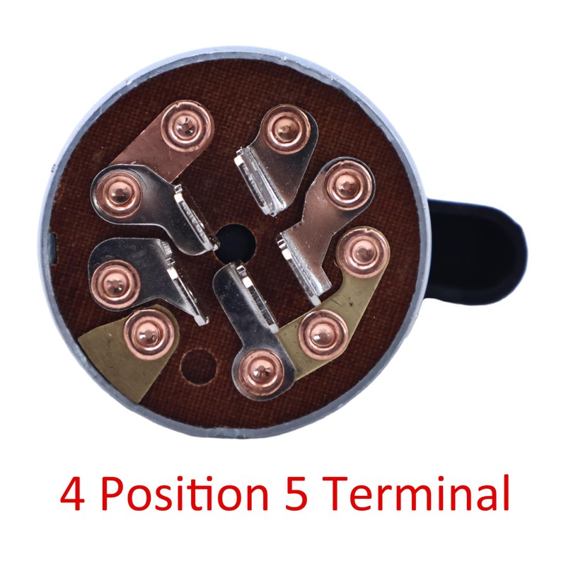 YLQASOON 4 Position 5 Terminal Switch Starter Ignition Switch with