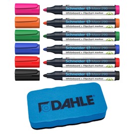 Schneider Maxx 290 Marker for Whiteboards and Flip Charts, Bullet Tip 2-3 mm Line Width, Drywipe without Leaving Residue, High Quality, Strong and Vibrant Colours