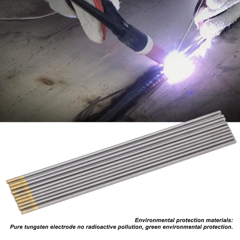 10Pcs TIG Welding Tungsten Electrode 3/32 X 6in Tungsten Needle