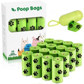 （240 piezas）Bolsas para Perro，Bolsas para excremento de perros Bolsas para caca de perro, bolsas para caca extra gruesas y fuertes para perros, a prueba de fugas garantizadas，（Verde,16 rollos）