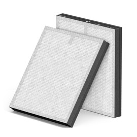 2 Pack MR5866 Air Purifier Replacement Filters for MORENTO & FLANUR MR5866 Air Purifier True HEPA Air Purifier Replacement Filter for 99.97% Air Pollutants, Odor and Smoke, Enhanced