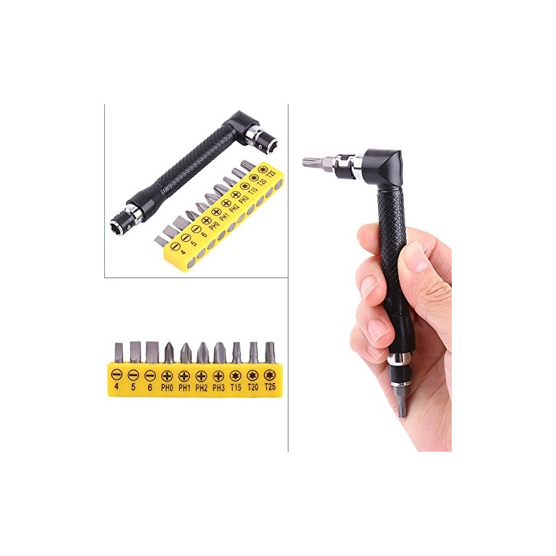 Socket Wrenches, L-Shape Socket Wrench Set, 90 Degree Angled Screwdriver