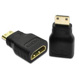 XINXINGDINGSHENG 2 Pcs Mini Hdmi to Hdmi Adapter - Supports HDMI 1.4 Standards, Gold-Plated Male to Female Converter 1080p for Raspberry Pi, DSLR, HDTVs, Camera, Camcorder, Tablet, 8K UHD, Video Card