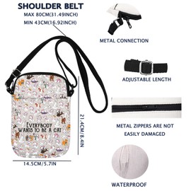 Marie Aristocats Crossbody Bag Marie Fan Gift Cats Kitten Friends Gift Aristocats Canvas Shoulder Bag (Everybody Wants CB)