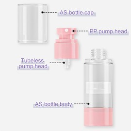 JYNVO 4 Stück 30ml Nachfüllbare Leer Airless Kosmetik Vakuum Spenderflasche, Cremespender,Sprühflasche, Kosmetikflasche in Reisegröße, for Foundation, Essence, Cream, Toiletrie