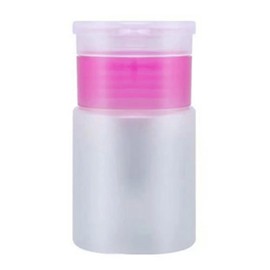 Pink Push Down Empty Pump Dispenser Bottle for Nail Polish and Makeup Remover, 60mlAttractive Design，Nail Art and Polish，Nail Polish Remover