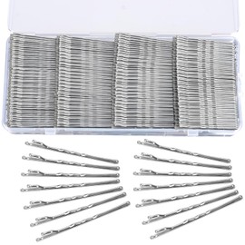 500Pcs Bobby Pins, Silver Bobby Pins for Gray Hair 2inch