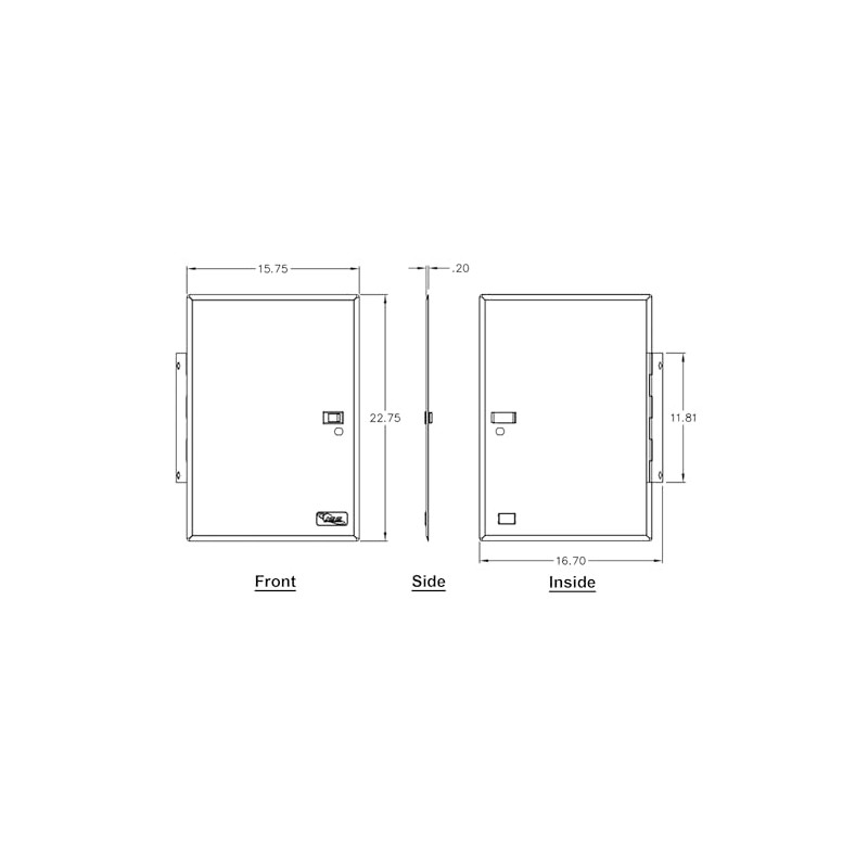 ICC 21" Wiring Metal Enclosure Door