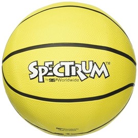 S&S Worldwide Yellow Spectrum Rubber Basketball Youth