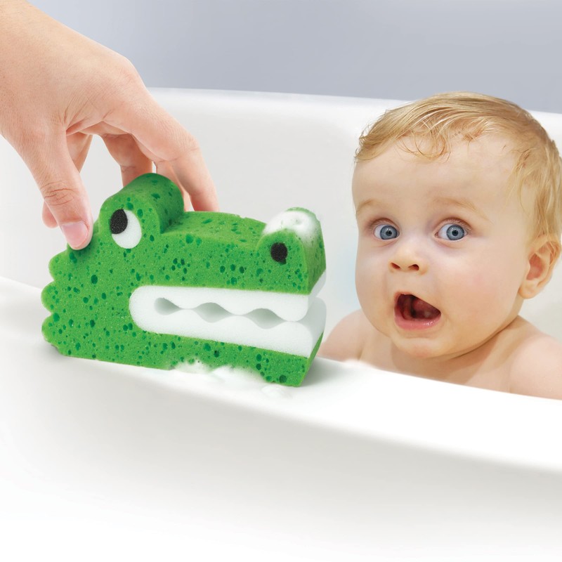 Genuine Fred BATH BITERS, Children's Bath Sponge, CROCODILE
