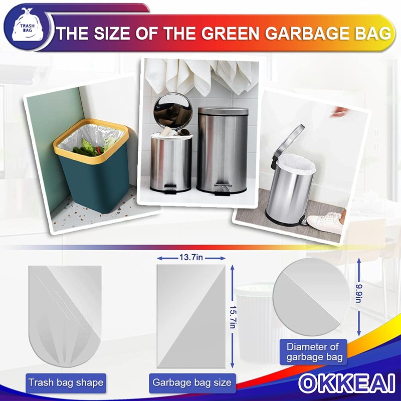 Small Bin Bags 5 Liter,Mini Pedal Bin Bags Garbage Bags