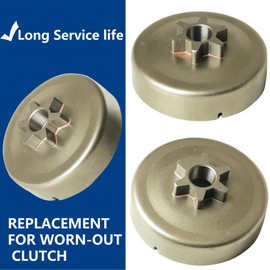 Sprocket Clutch 3/8" for Stihl 017 018 021 023 025 MS170 MS180 MS210 MS230 MS250 Chainsaw with Washer E-Clip Kit Replace 1123 640 2003, 1123 640 2073