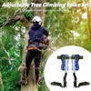 Homaisson Tree Climbing Spikes Set, Adjustable Tree Climbing Spikes, Portable