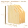 sandpaint 4 Pack Wood Tray Dividers for Cabinet, Cookie Sheet