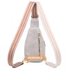 QOECI Small Sling Bag for Women Multi-Pocket Faux Leather Crossbody