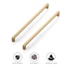 Ravinte 5-Pack 10-Inch Solid Square Cabinet Pulls - Champagne Bronze