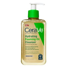 CeraVe Hydrating Foaming Oil Cleanser Hyaluronic Acid and Ceramides Dry Skin 8oz