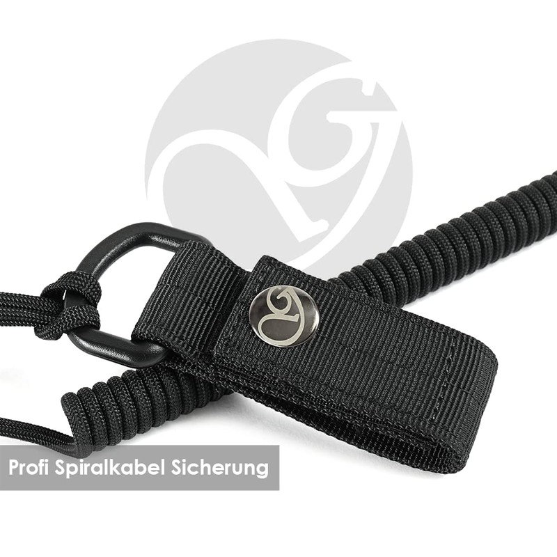 Spiral cable, elastic key chain made of paracord, lanyard, lanyard