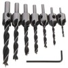 Yakamoz Countersink Drill Bits, Set of 7pcs HSS Countersink Drill