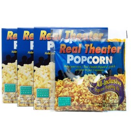 All in One Popcorn Packs - Wabash Valley Farms All Inclusive Popping Kits, Real Theatre Popcorn, Popcorn Kernels for Popcorn Machine, All in One Popcorn Kernels, Popcorn Kit, 3 Packs 5 Kits`
