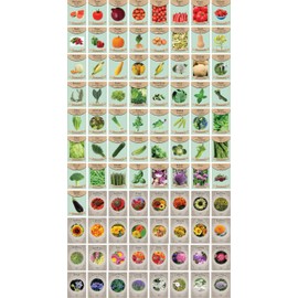 88-Pack Heirloom & Non-GMO Seed Kit – Individually Sealed, Diverse Vegetable & Herb Variety for Home Gardening – Non-GMO, Organic-Friendly, Easy to Grow