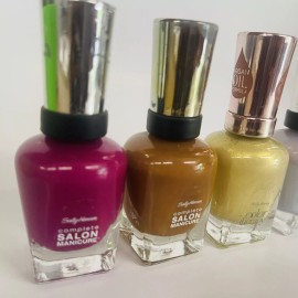 Sally Hansen Lot of 4 Assorted Sally Hansen Complete Salon Manicure Nail Polish Shiny