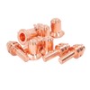 10Pcs Nozzle Electrode Kit Brass 176655 Electrode 176656 Nozzle Tip
