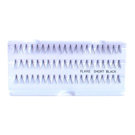10 Pairs 100% Human Hair False Eyelashes Natural Black #SHORT-BLACK