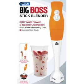 Big Boss 200 Watt Power 2-Speed Operation Immersian Hand-Stick Blender/mixer with a Mix/Measuring Cup