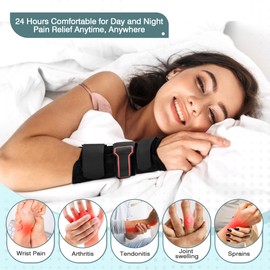 Medibot Wrist Brace & Thumb Spica Splint, for De Quervain's Tenosynovitis, Tendonitis, Carpal Tunnel & Arthritis Wrist Support Thumb Splint (Left Hand - Large)