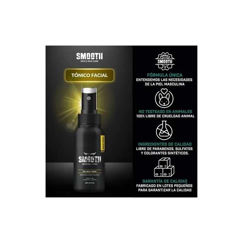 Tónico Facial Ácido Hialurónico 40 Ml Smooth