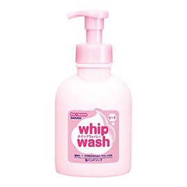 Saraya 23405 Hand Wash Soap Liquid, Whip Wash, Peach 16.9 fl oz (500 ml), Foam Pump Included, Reducing Bottle