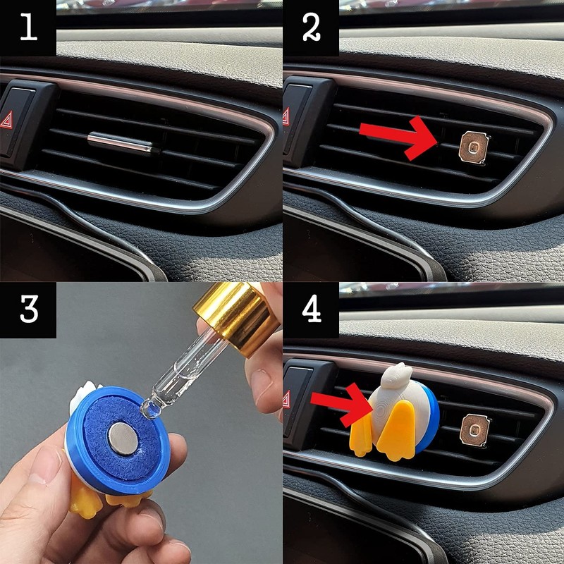 3D OM, Air Freshener Duck(blue) for car, Stylish Fun-3D Printing