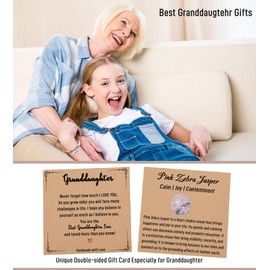 TONY & SANDY Granddaughter Gifts from Grandma To My Granddaughter Bead Bracelet Birthday Graduation Gifts for Granddaughter Sweet 16 Teen Girls Gift Ideas 12 14 18 16 Year Old Jewelry