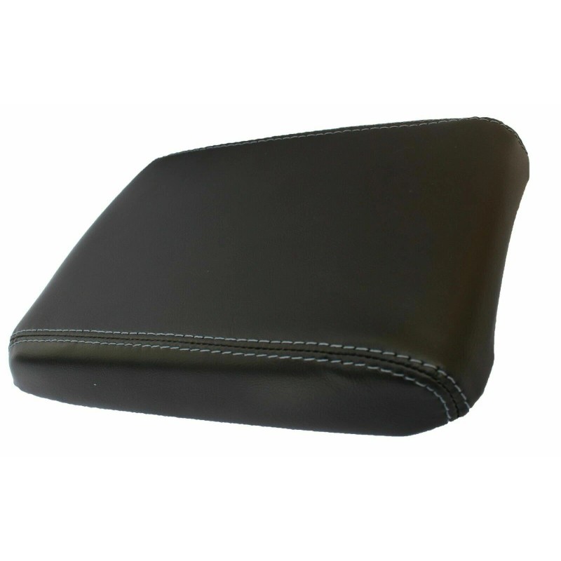 Kar Designers Real Leather Gray Stitch Center Console Lid Armrest