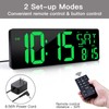 XREXS Large Digital Wall Clock with Remote Control, 16.5 Inch