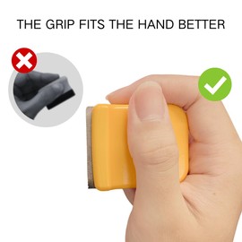 Denibbing Paint File Tool, Comfortable Grip with Dual-Sided Blade, Easily Removes Paint Imperfections on Cars, Walls, and Boards, Durable and Ergonomic Design (Yellow)
