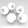 3-Star Plastic Speed Table Tennis Balls, 6-Pack Single Pack