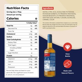 Torani Sugar Free Coffee Syrup, Toasted Marshmallow Flavored Syrup for Drinks, Zero Calorie, Glass Bottle with Pump Included, 25.4 Fl Oz