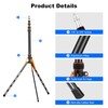 Portable Travel Light Stand Folding Travel Tripod with 180° Reversible