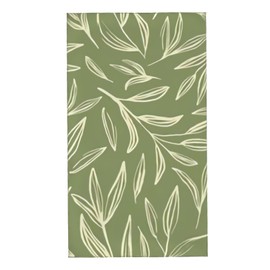 luxteen Sage Green Botanical Leaves Hand Towels Bathroom Towel Ultra Soft Highly Absorbent Bath Towel Kitchen Dish Guest Towel Decorations One Size
