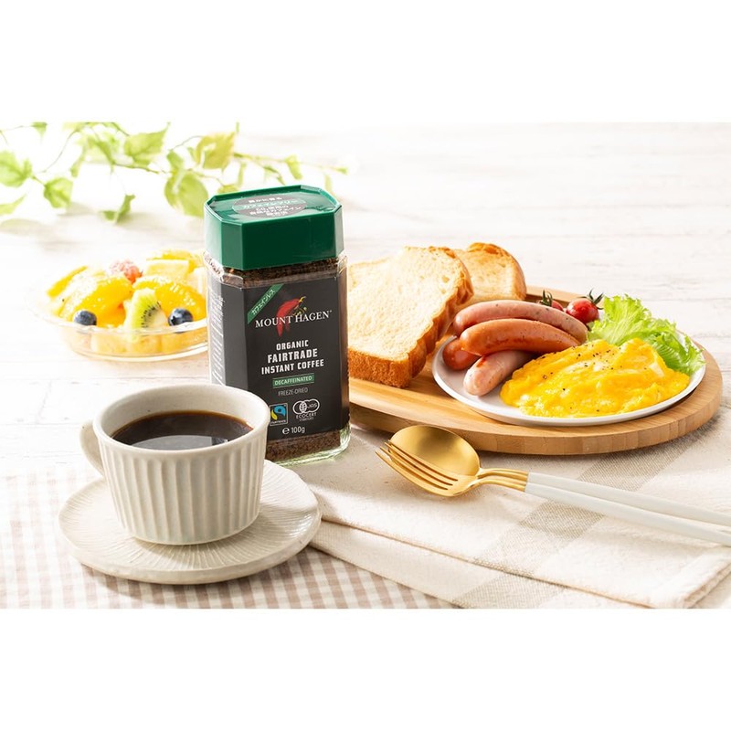 Mount Hagen Organic Caffeinated Instant Coffee, 3.5 oz (100 g),