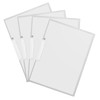 Neutral Zenith A4 Clear File Set of 4 Rotating Clips,