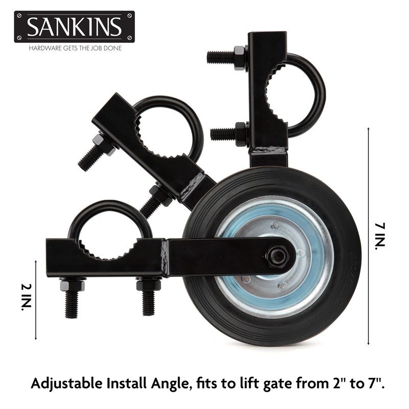 SANKINS Gate Helper Wheel for Supporting Metal Swing Gates with