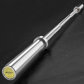 7FT Olympic Barbell for Weightlifting, Power Lifting Home Gym, 1000Lbs Capacity Strength Training Weight Bar for Squats, Deadlifts, Presses, Rows, Curls, 45Lb, Fit 2 Inch Weight Plates