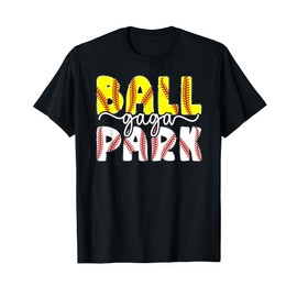 Ballpark Gaga Grandma Softball Baseball Gaga Of Ballers T-Shirt