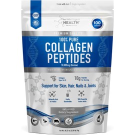 Hydrolysed Collagen Powder (Bovine) - High Protein Grass Fed Unflavoured Peptides- Collagen Supplements for Women | Gluten Free, Paleo & Keto Friendly (1KG)