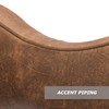 MODZ® RC Custom Golf Cart Rear Seat Covers - Brown