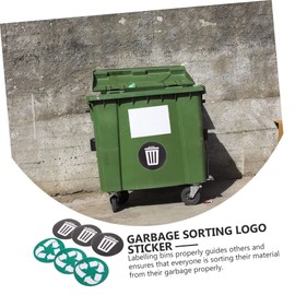 WOONEKY 6Pcs Recycle Stickers for Trash Can Garbage Classification Sign Stickers for Home and Office Bins for Indoor and Outdoor Recycling Use